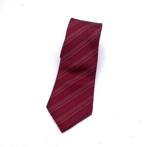 Vintage Yves Saint Laurent Marshall Field & Company Men Tie Red Diagonal Striped
